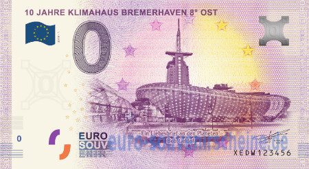 XEDW-2019-1 10 JAHRE KLIMAHAUS BREMERHAVEN 8° OST 