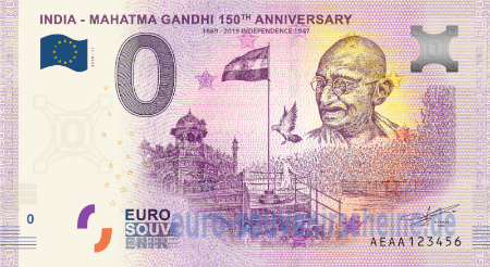 AEAA-2020-11 INDIA - MAHATMA GANDHI 150th ANNIVERSARY 1869-2019 INDEPENDENCE 1947