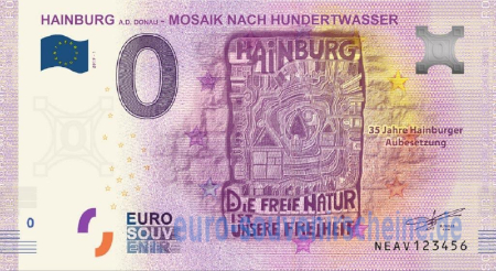 NEAV-2019-1 HAINBURG A.D.DONAU MOSAIK NACH HUNDERTWASSER